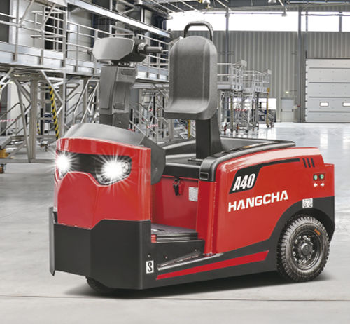 Tractor eléctrico - QDD C series - HANGCHA FRANCE - de 3 ruedas / para conductor de pie / de remolcado