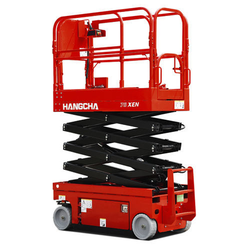 Plataforma elevadora de tijera autopropulsada - XEN series - HANGCHA FRANCE - eléctrica / para uso en interiores y exteriores