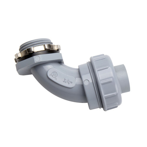 Racor de rosca - Flexible Technology Co,.Ltd - codo de 90º / de PVC / estanco