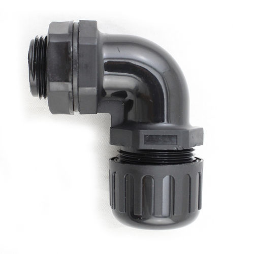 Racor de rosca - AD series - Flexible Technology Co,.Ltd - codo de 90º / de plástico / estanco