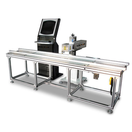 Máquina de marcado láser CO2 - ST-FCO2L50 - Suzhou Suntop Laser Technology CO.,LTD - de metal / en línea