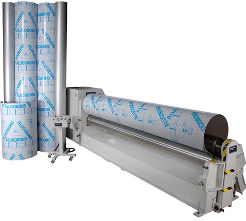 Máquina roladora con 3 rodillos - Alucobond® - Weldlogic, Inc. - de 4 rodillos / hidráulica / automática