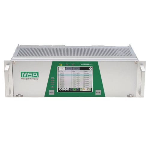Central de detección de gas multicanales - SUPREMATouch - MSA - en bastidor / de gas tóxico