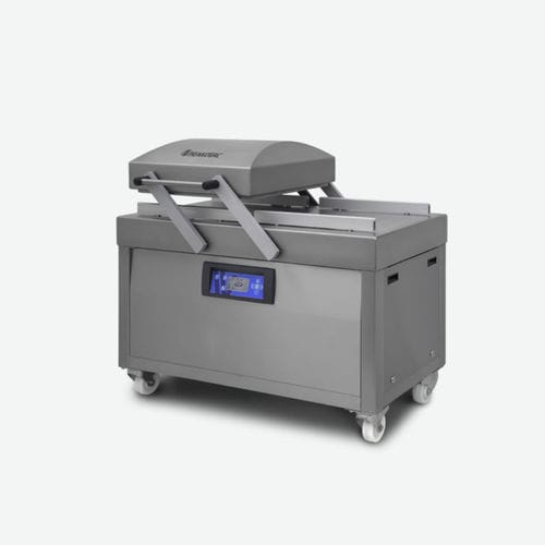 Máquina de embalaje con alimentación manual - D1 - Henkovac - de doble campana / para productos alimentarios / para la industria agroalimentaria