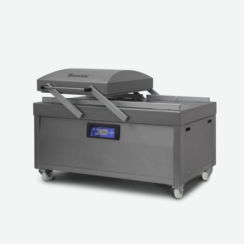 Máquina de embalaje con alimentación manual - D3 - Henkovac - de doble campana / para productos alimentarios / para la industria agroalimentaria