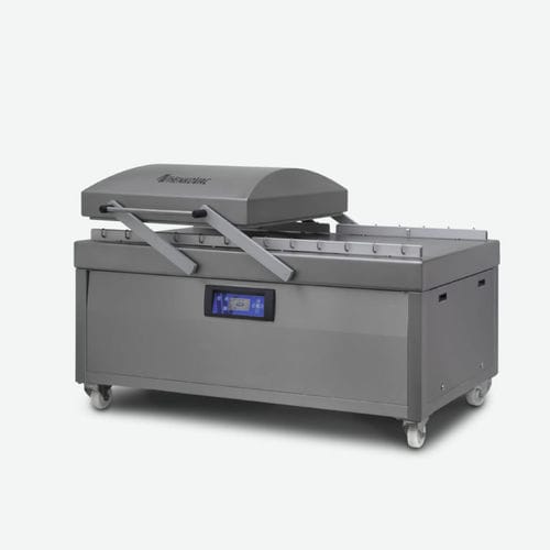 Máquina de embalaje con alimentación manual - D4 - Henkovac - de doble campana / para productos alimentarios / para la industria agroalimentaria