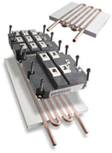Disipador térmico de cobre - Aavid Thermalloy - de aletas finas