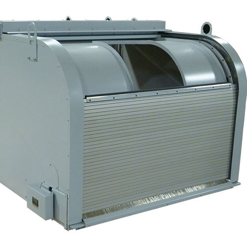 Protección enrollable con cajón - Alumaflex - Dynatect Manufacturing, Inc. - para centro de mecanizado / sin cajón / vertical