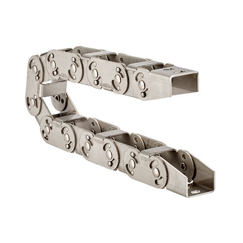 Cadena portacables abierta - Gortrac® SA  - Dynatect Manufacturing, Inc. - de metal / con separadores