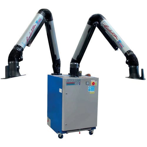 Extractor de humo móvil - Jetclean DF series - CORAL - de soldadura / de cartucho / con brazos de extracción múltiples