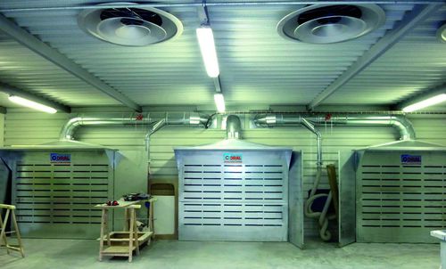 Sistema de aspiración de polvo - ZINCOWALL series - CORAL - industrial / centralizado