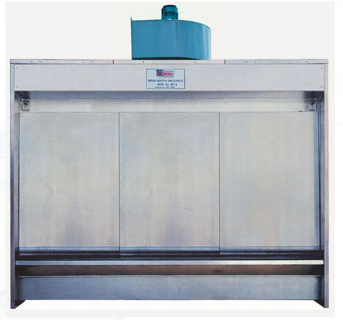 Cabina de pintura abierta - Zincovelo ZA series - CORAL - para piezas de recambio / con cortinas de agua / ATEX