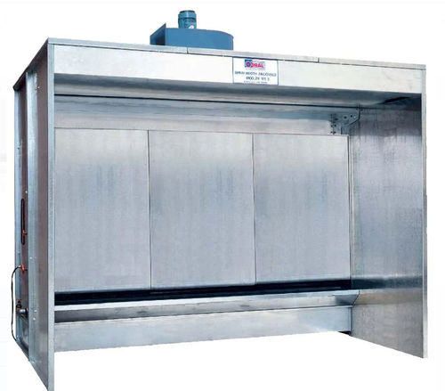 Cabina de pintura abierta - Zincvelo ZB series - CORAL - para piezas de recambio / con cortinas de agua / ATEX
