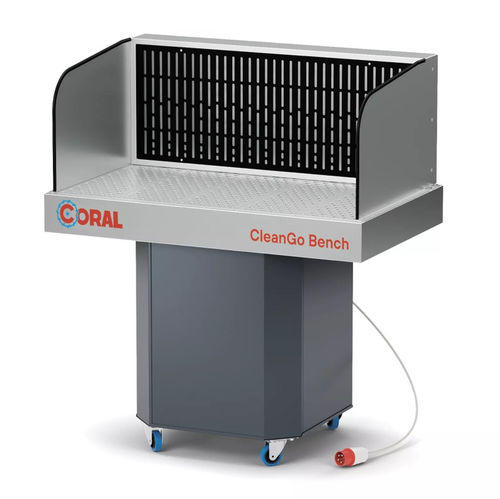 Mesa aspirante para soldaduras - Cleango Bench - CORAL - móvil / compacta
