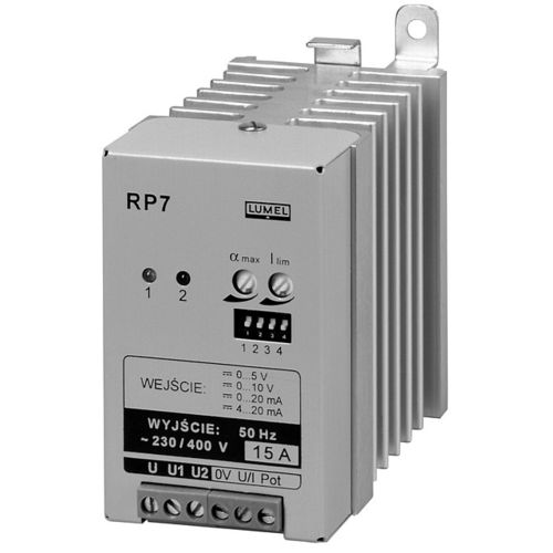 Controlador de potencia monofásico - RP7 - LUMEL - en riel DIN