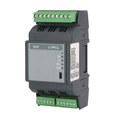 Módulo de entrada analógico - S4AI  - LUMEL - USB / RS-485 / Modbus
