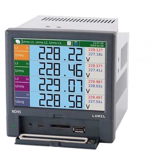Registrador analógico - ND45 - LUMEL - de corriente / de energía / para red