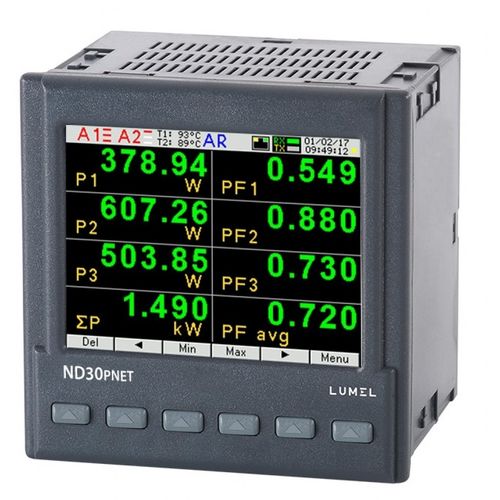 Dispositivo de medición de potencia empotrable - ND30PNET - LUMEL - monofásico / trifásico