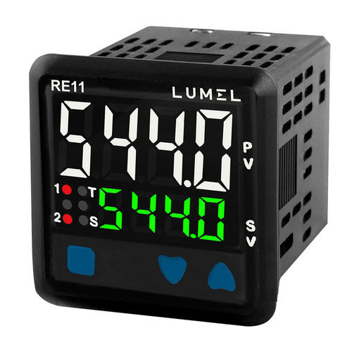 Controlador de temperatura led - RE11 - LUMEL - con doble display / PID / IP50