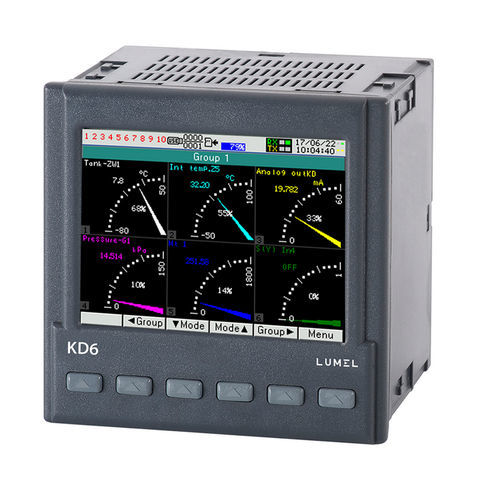Registrador analógico - KD6 - LUMEL - de visión / 8 canales / programable