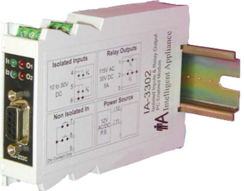 Módulo de entrada digital - IA-3302-2 - Intelligent-Appliance - RS232 / 4 canales / con 2 E