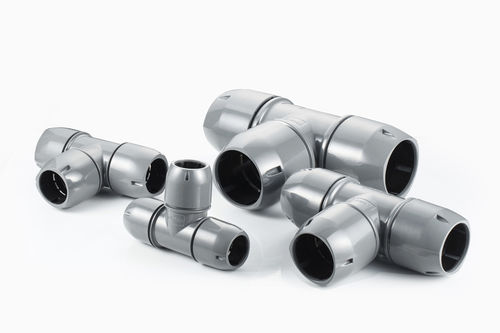 Racor neumático - ø 20 - 50 mm - Zhejiang Compressed Fluid Transmission Engineering Co.,Ltd - ranurado / en T / de aluminio
