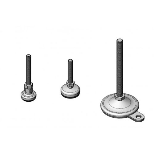 Pie de máquina - NA 01 series - TecEnMa GmbH - de acero inoxidable / antideslizante / de rótula