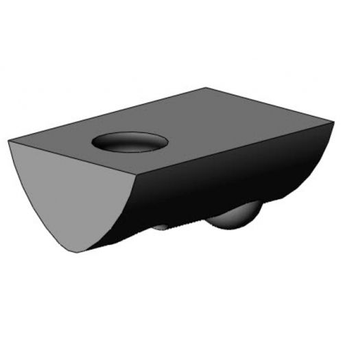 Tuerca en T - 3005 S 0x VZ 01 series - TecEnMa GmbH - de acero zincado / giratoria / sin ranura