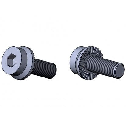 Tornillo de cabeza cilíndrica - 3510 S-VZ 03  - TecEnMa GmbH - Allen / de acero zincado / con arandela de seguridad