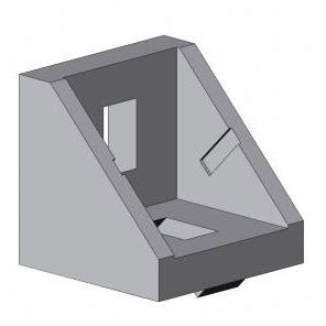 Soporte en escuadra para ensamblaje de perfiles - 4010 A - EL 01 series - TecEnMa GmbH - de aluminio / fundición / 90°
