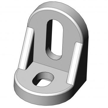 Soporte en escuadra para perfil de aluminio - 4030 Z 3828 NA 02 - TecEnMa GmbH - para ensamblaje / de zinc / 90°