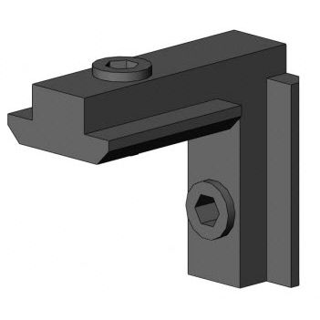 Soporte en escuadra para ensamblaje de perfiles - 4101 S 1002 VZ 01	 - TecEnMa GmbH - de zinc / 90° / ranurado