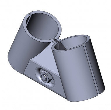 Conexión de tubo redondo - 5021 S 001 SW 01 - TecEnMa GmbH - de acero / sujeción de extremo