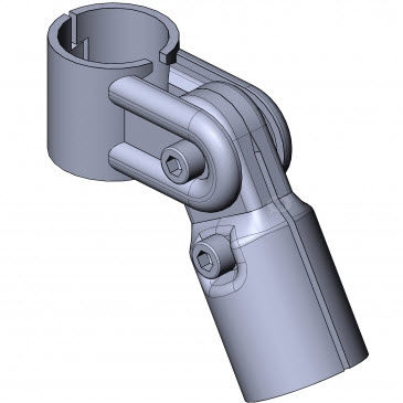 Conexión de tubo en T - 5023 S 001 SW 01	 - TecEnMa GmbH - de acero / reglable