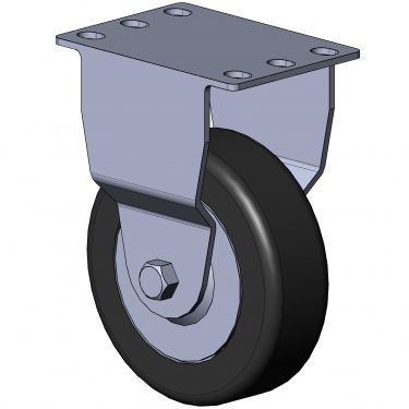 Ruedecilla fija - 1310 K series - TecEnMa GmbH - con platino giratorio / de poliamida / de acero zincado