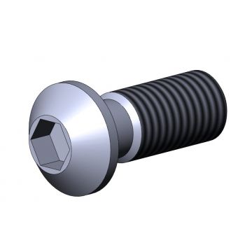 Tornillo de cabeza abombada - 3510 S-VZ 01 series - TecEnMa GmbH - con hueco hexagonal / de acero zincado