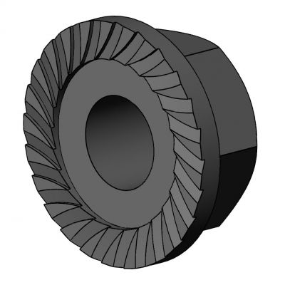 Tuerca hexagonal - 3610 S 06 VZ 01 - TecEnMa GmbH - con collar / de acero zincado