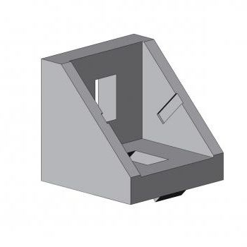 Soporte en escuadra para ensamblaje de perfiles - 4010 A 2727 EL 03	 - TecEnMa GmbH - de aluminio / forjado