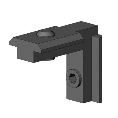 Soporte en escuadra para ensamblaje de perfiles - 4101 S 1001 VZ 01 - TecEnMa GmbH - de zinc / 90° / ranurado