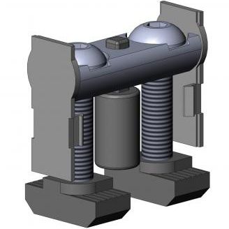 Conector de perno para ensamblaje de perfiles - 4608 S 0830 VZ 01 - TecEnMa GmbH