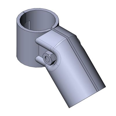 Conexión de tubo redondo - 5020 S 001 SW 01 - TecEnMa GmbH - de codo / de acero