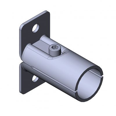 Conexión de tubo redondo - 5027 S 001 SW 01 - TecEnMa GmbH - de acero / con base