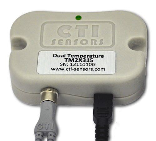 Transmisor de temperatura 2 canales - CTI Inc - USB / con registrator de datos integrado / de proceso