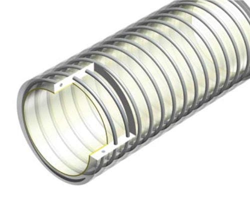 Manguera para agua - FLEXACIER 05 PU - Gap Plastomere - para polvo abrasivo / de PVC / de poliéster
