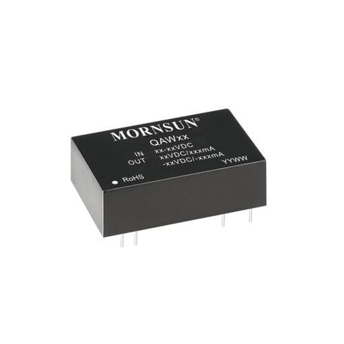 Convertidor DC/DC aislado - QAW - MORNSUN Guangzhou Science & Technology Co.,Ltd. - regulado / variación de intensidades de entrada 2:1 / de potencia