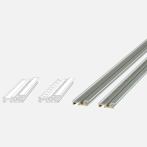 Perfil montaje - Gie-Tec GmbH - de metal / para caja de 19" / extruido