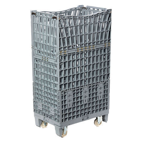 Caja-palé con 4 ruedas - 1/4 Bin 111 - Tosca - de plástico / para almacenamiento / de transporte