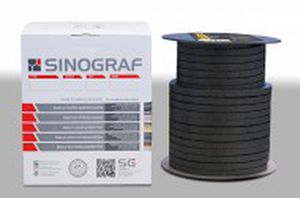 Empaquetadura trenzada de grafito - XR 640 - Sinograf SA - de fibra de carbono