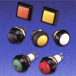 Botón pulsador de muelle - 59 series - ITW Switches - estanco / acción momentánea / en miniatura