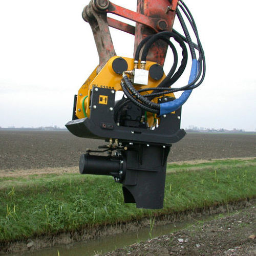 Hincapostes hidráulico - PV11000  - Orteco - vibratorio / montado en una excavadora